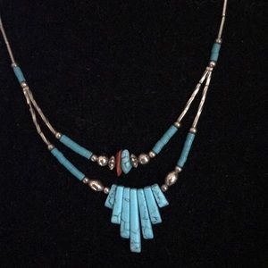 Beautiful layered sterling silver necklace